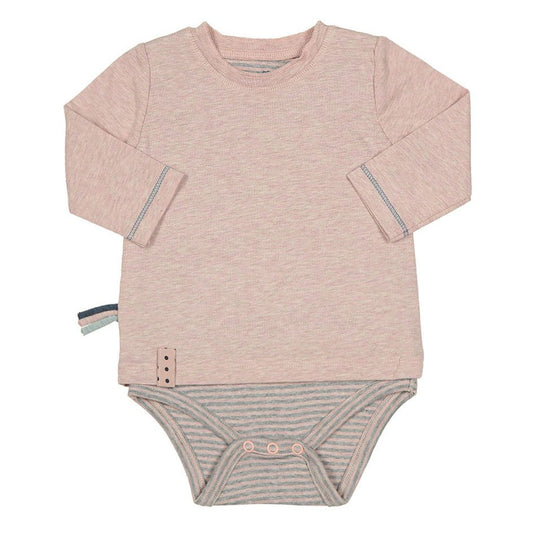 OrganicEra Organic Baby L/S T-shirt body, roze