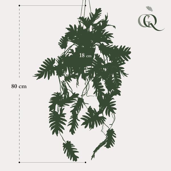 Plante artificielle - Philodendron - Arbre grimpant amoureux - 80 cm