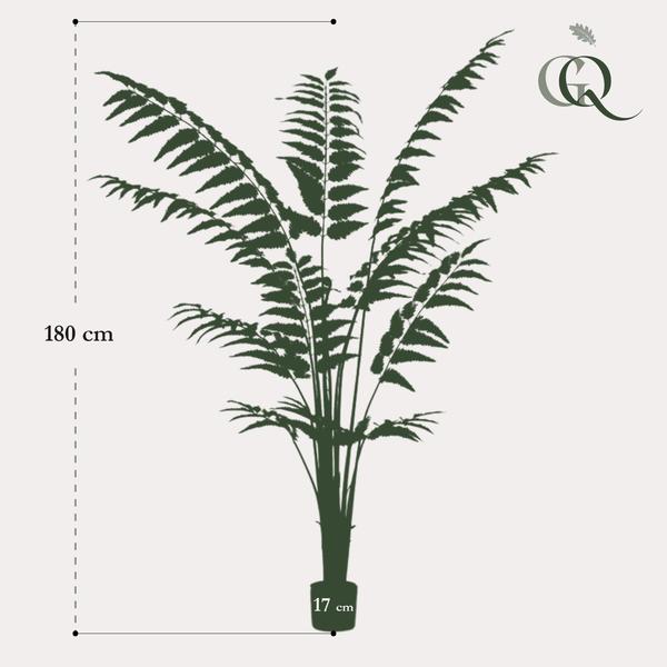 Plante artificielle - Rumohra Adiantiformis - Fougère cuir - 180 cm