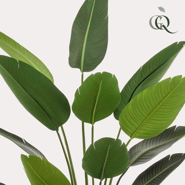 Plante artificielle - Strelitzia Nicolai - Fleur d'oiseau de paradis - 190 cm