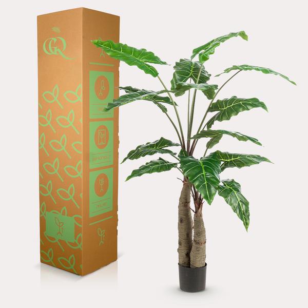 Plante artificielle - Alocasia - Oreille d'éléphant - 150 cm