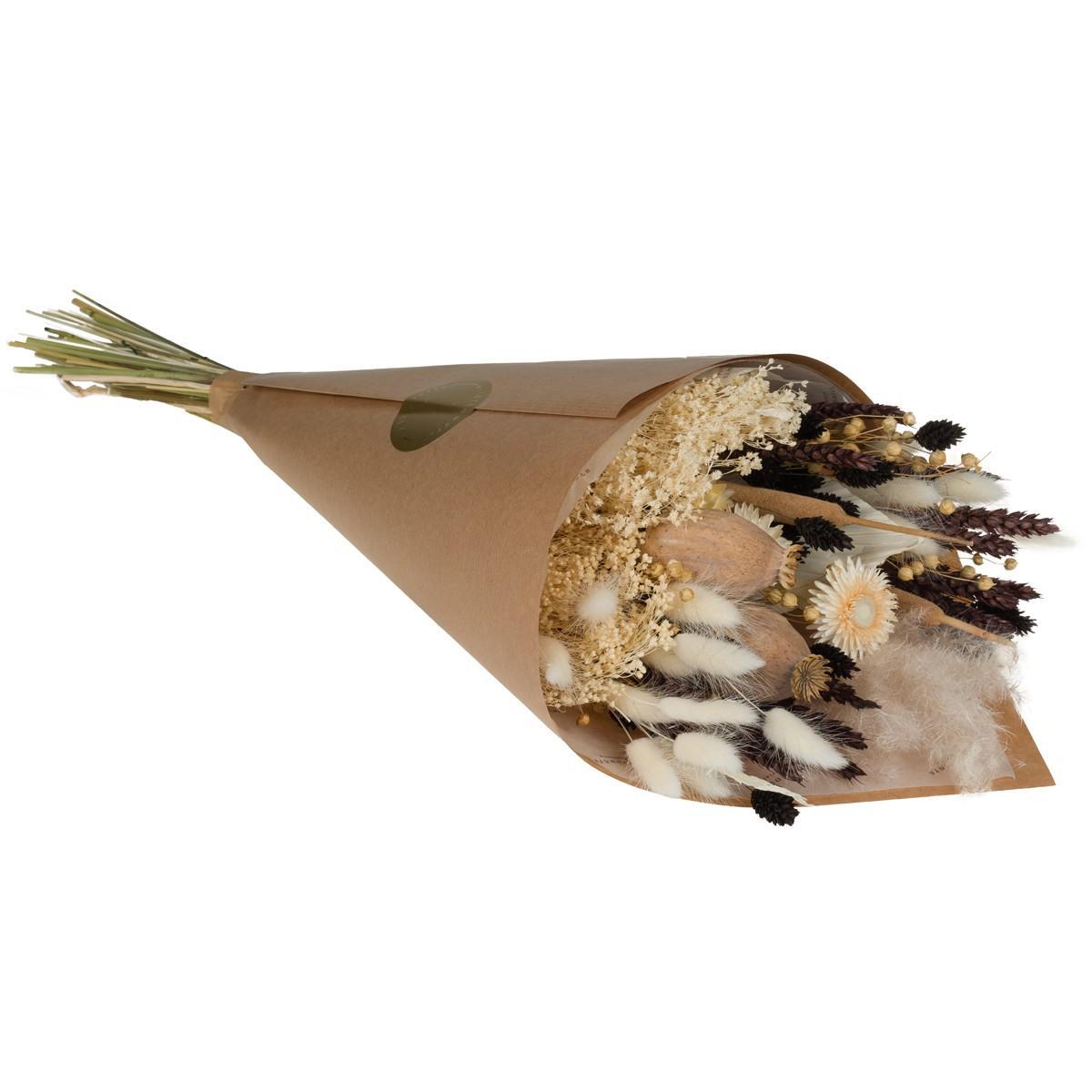 Dried Flowers - Field Bouquet Large - Brown & White