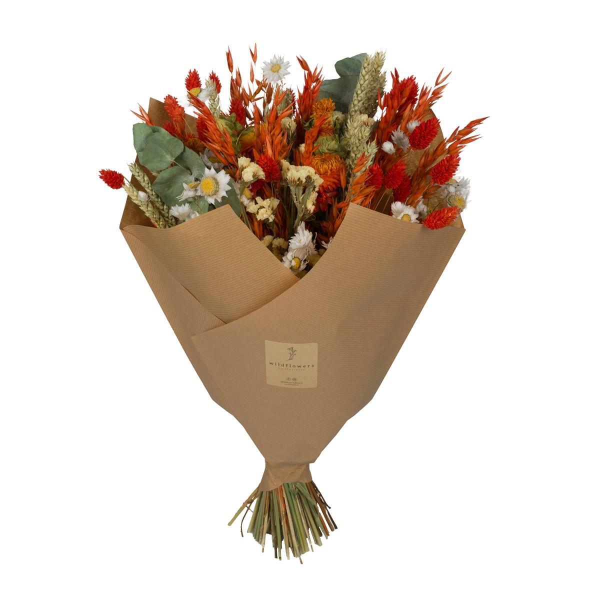 Droogbloemen - Klassiek Boeket - Oranje Tinten