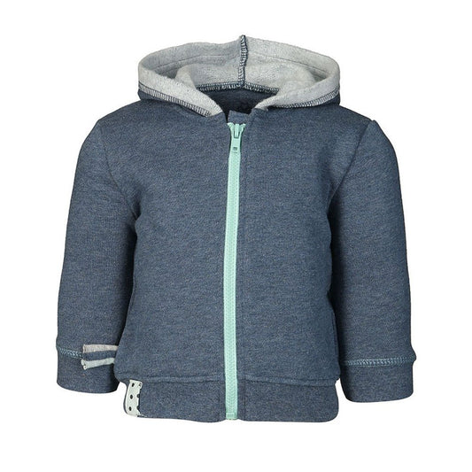 OrganicEra Organic babyjack met capuchon, indigo