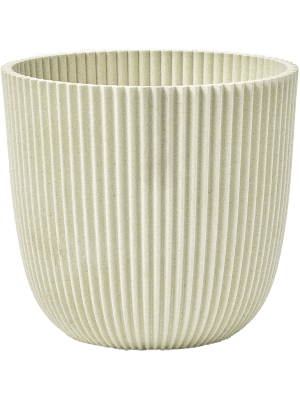 Pot Capi Nature Groove en sciure beige - D17cm