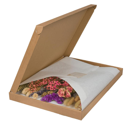 Droogbloemen in Letterbox Multi - Roze Tinten