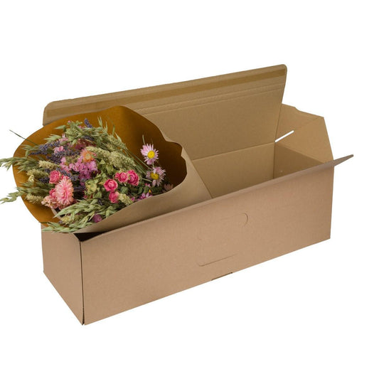 Droogbloemen - Boeket in Gift Box - Zachte Roze Tinten